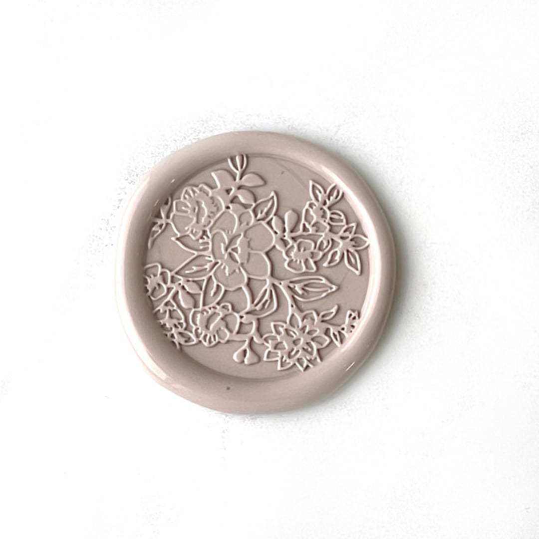 "French Garden in Linen Pack of 10" - Wax Seals in natural by Abby Choi