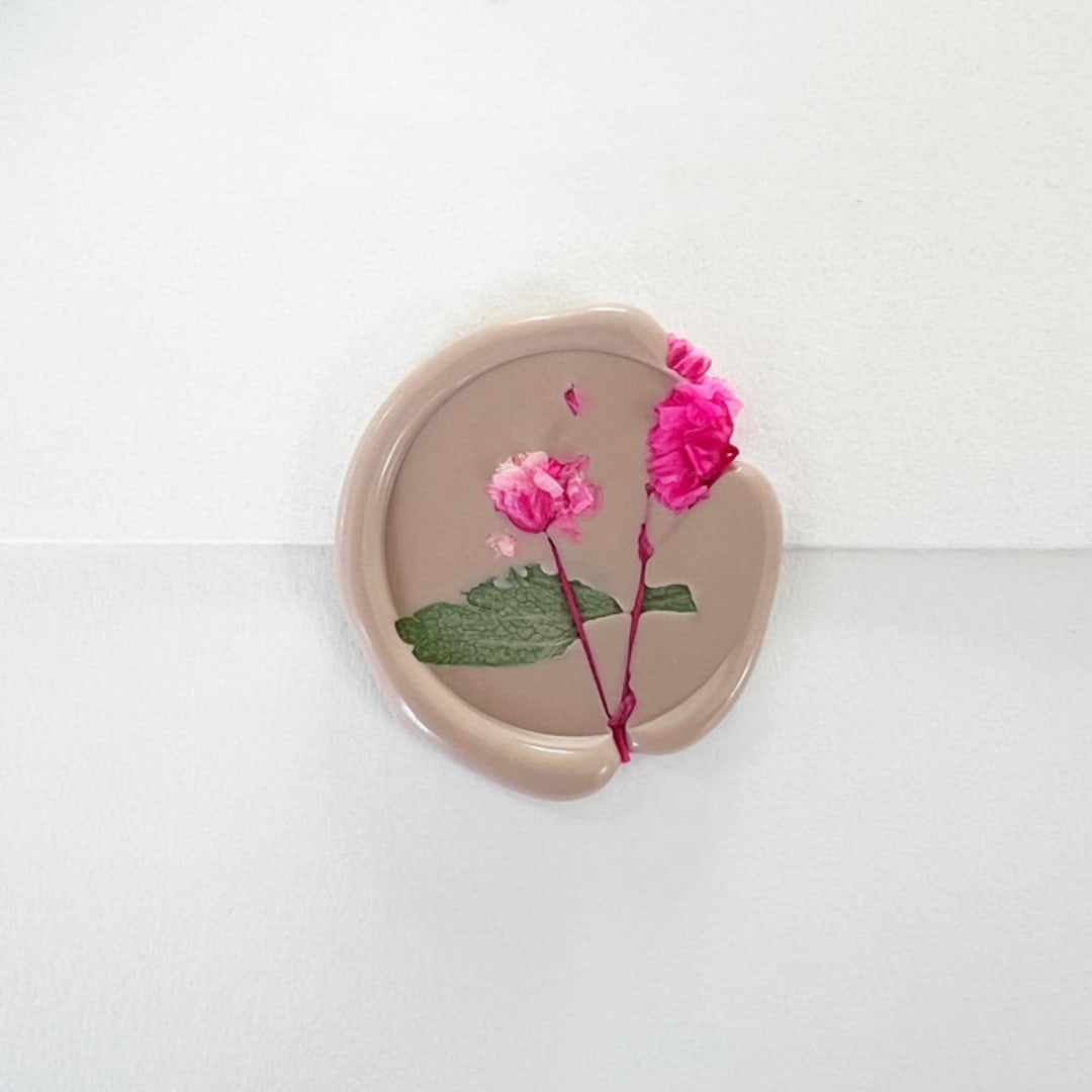 "Pink Baby's Breath Wax Seal in Pink | Pack of 10" - Wax Seals in pink by Caitlin Home