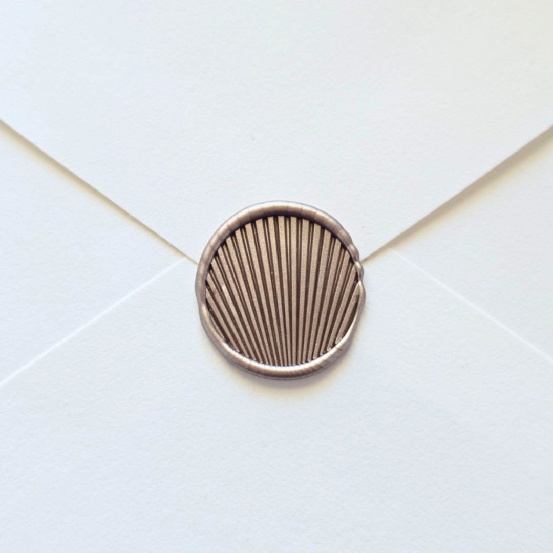 "Mininalist Seashell - Hand-crafted Wax Seals- Set of 25" - Wax Seals in multicolor by Inkspiringletters
