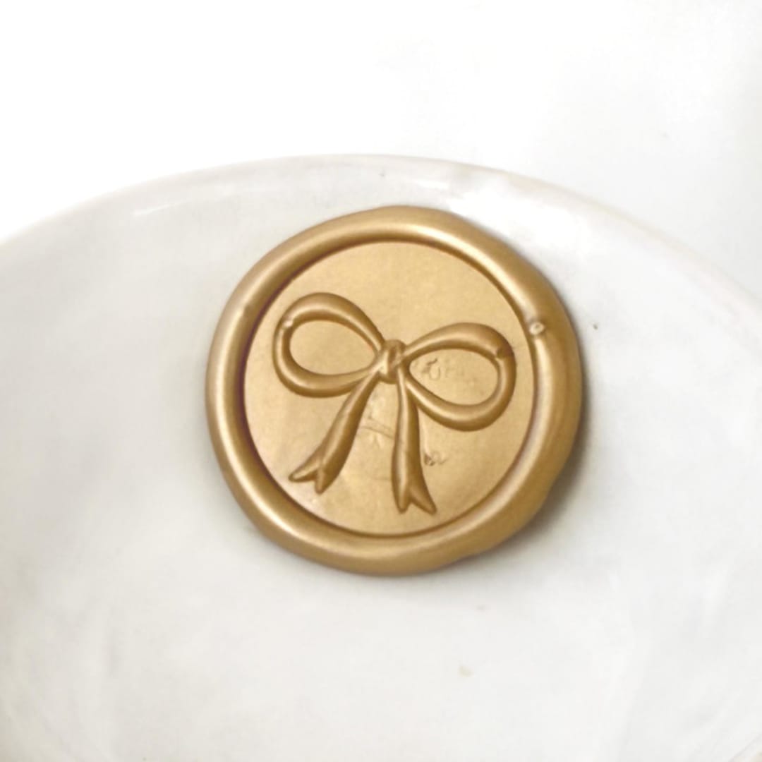 "Bow Wax Seal, Pack of 10, Customizable Color" - Wax Seals in multicolorassorted-colors by Abby Choi