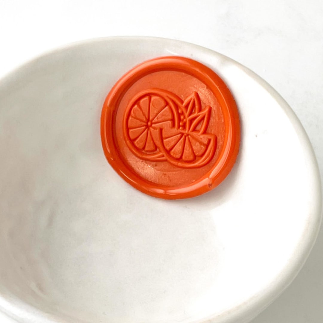 "Citrus Wax Seal, Pack of 10, Customizable Color" - Wax Seals in multicolorassorted-colors by Abby Choi