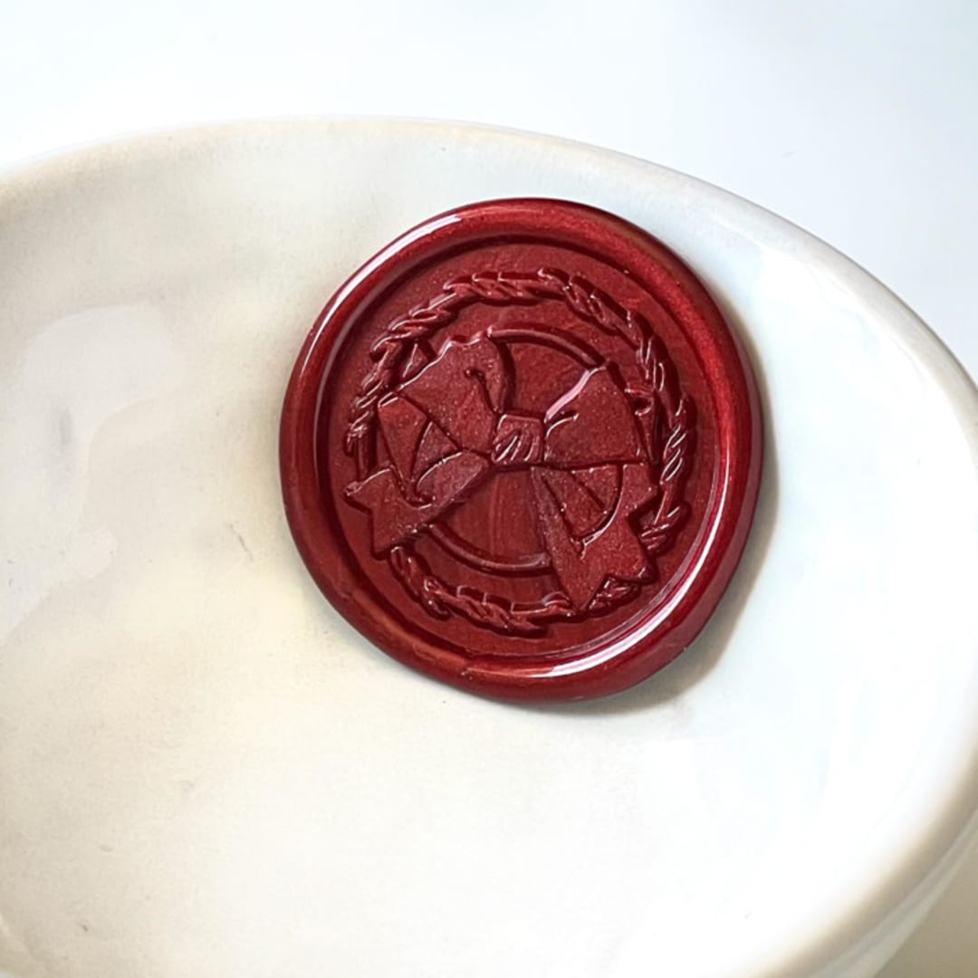 "Bow Garland Wax Seal, Pack of 10, Customizable Color" - Wax Seals in multicolorassorted-colors by Abby Choi