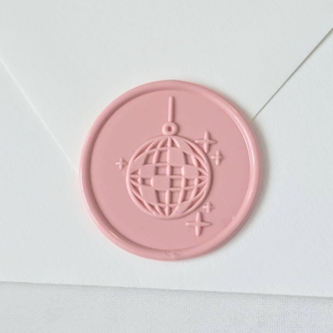 "Disco Ball- Customizable Color- Set of 25 Hand-crafted Wax Seals" - Wax Seals in multicolor by Inkspiringletters