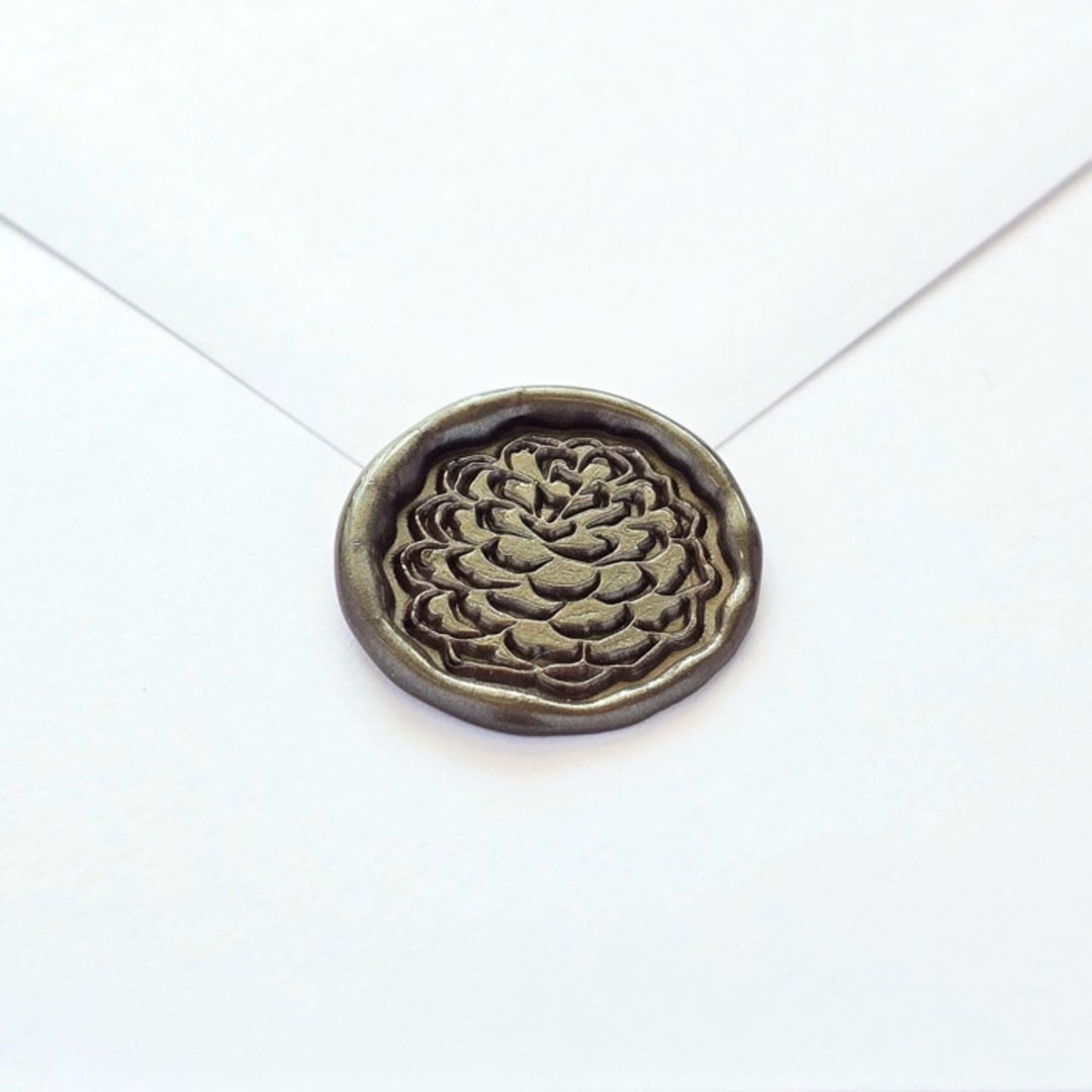 "Pitch Pinecone- Customizable Color- Set of 25 Hand-crafted Wax Seals" - Wax Seals in multicolor by Inkspiringletters