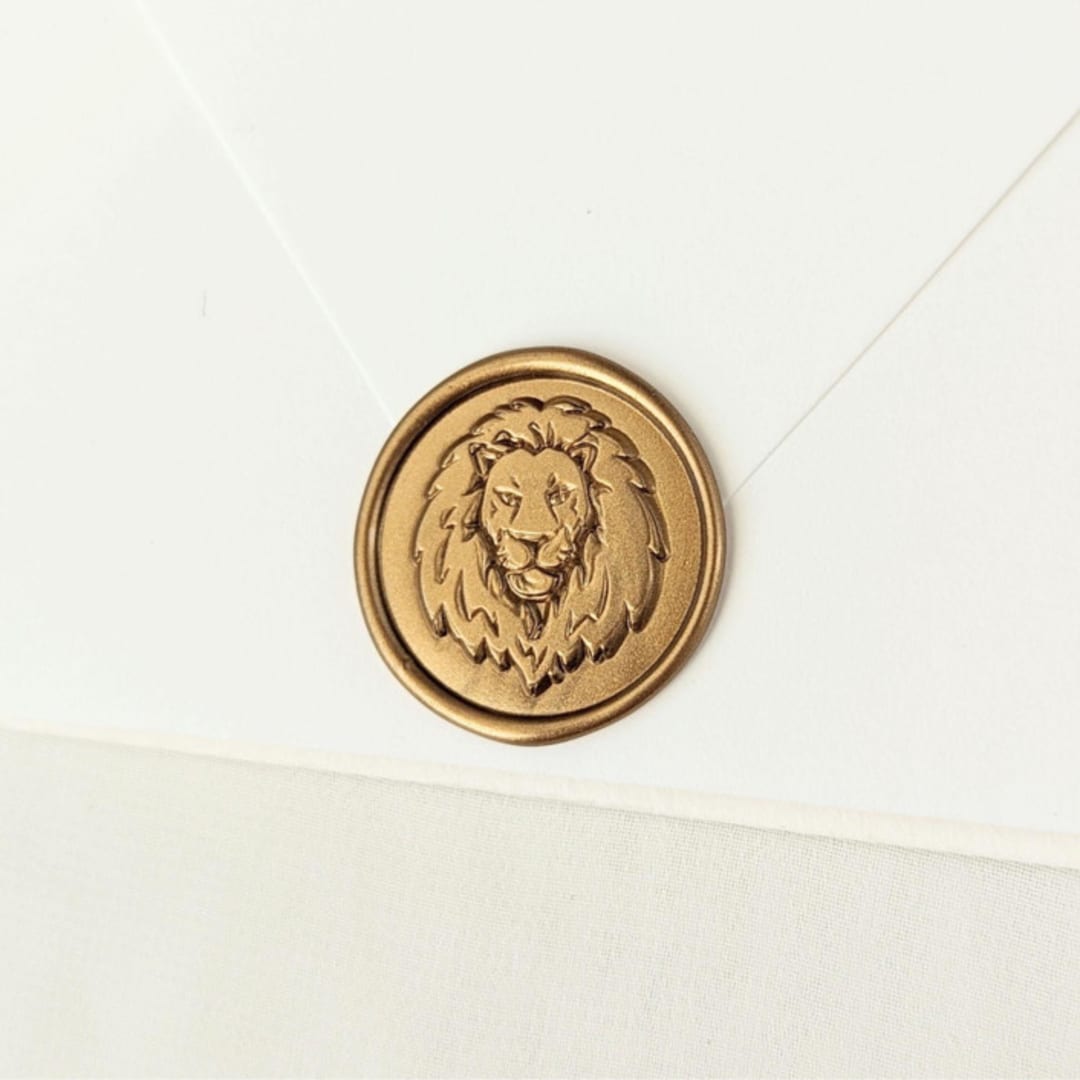 "King of the Jungle- Customizable Color- Set of 25 Hand-crafted Wax Seals" - Wax Seals in multicolor by Inkspiringletters