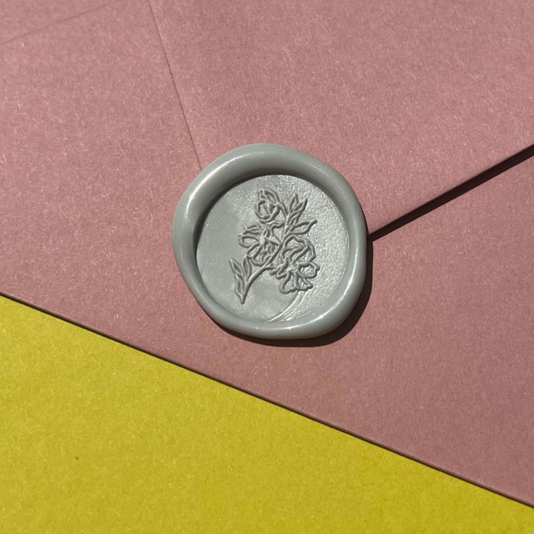 "Organic Bouquet Wax Seal Sticker - Pack of 10" - Wax Seals in multicolorassorted-colors by Eva Tadros