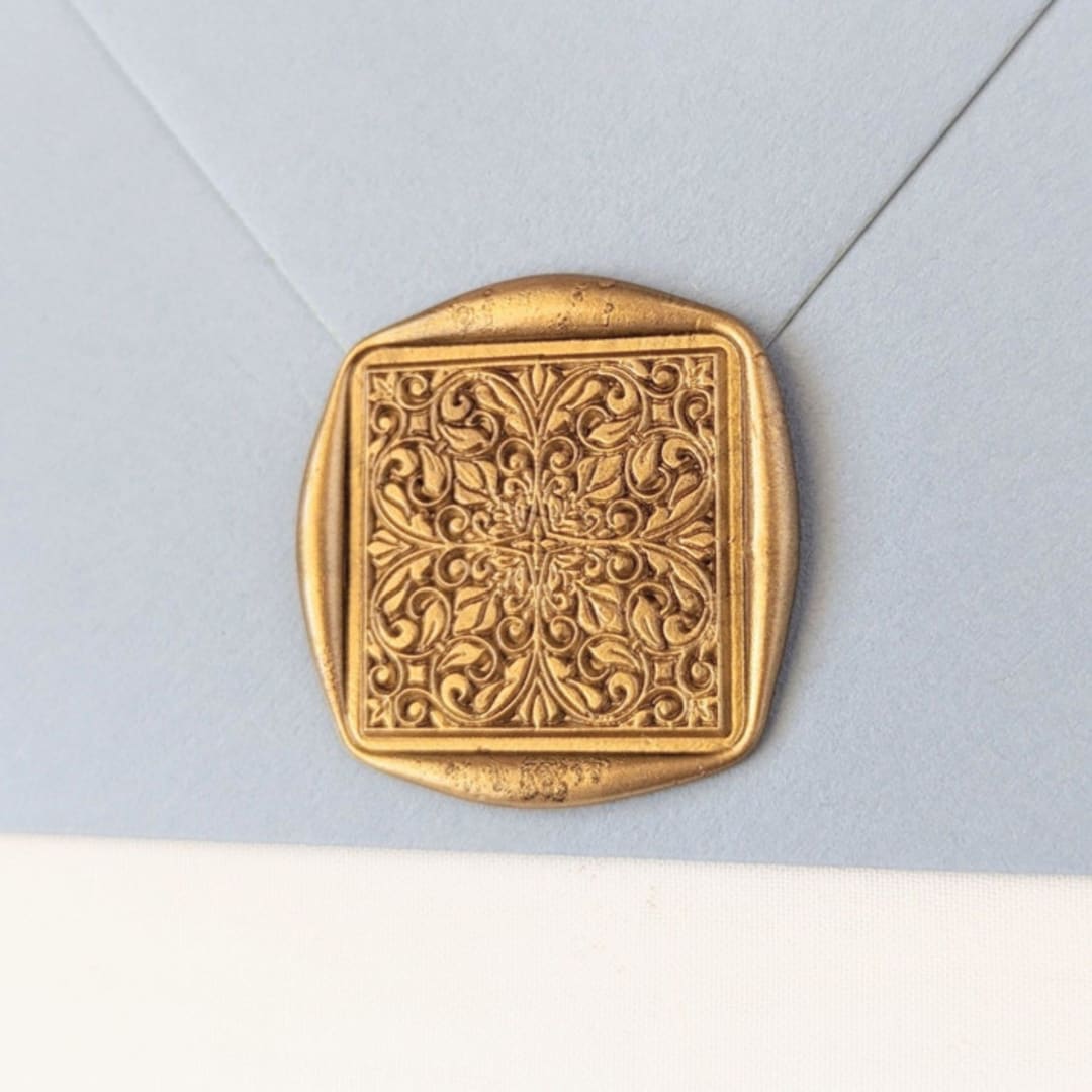 "Bohemian Lace- Customizable Color- Set of 25 Hand-crafted Wax Seals" - Wax Seals in multicolor by Inkspiringletters