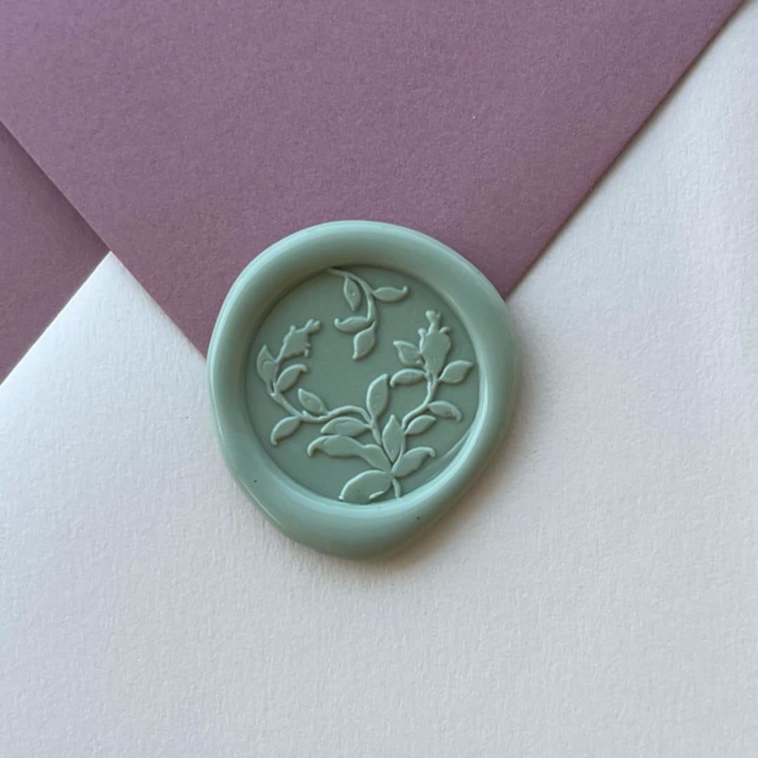 "Euro Rose Wax Seal Sticker - Pack of 10" - Wax Seals in multicolorassorted-colors by Eva Tadros