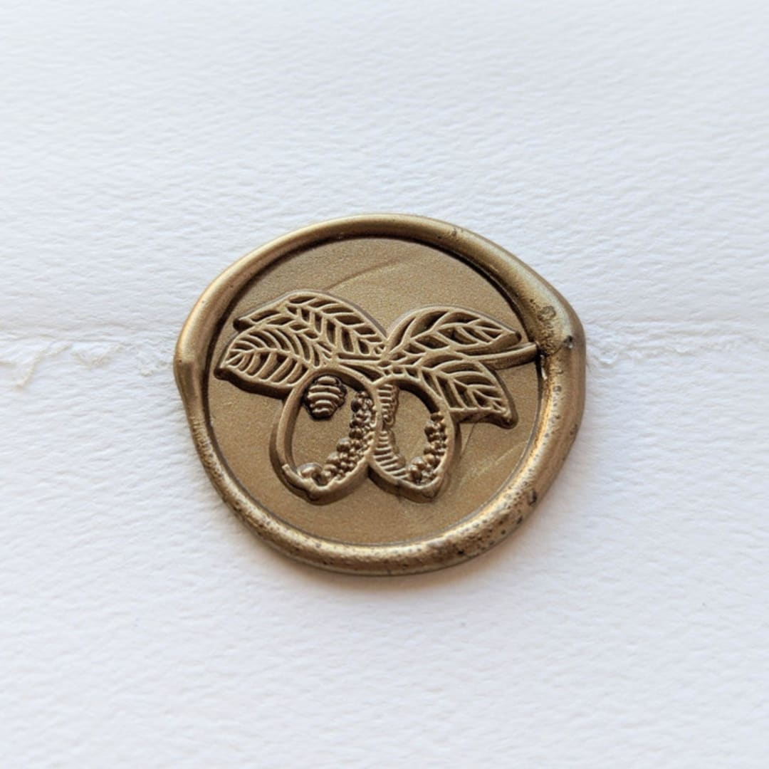 "Lemon Branch- Customizable Color- Set of 25 Hand-crafted Wax Seals" - Wax Seals in multicolor by Inkspiringletters