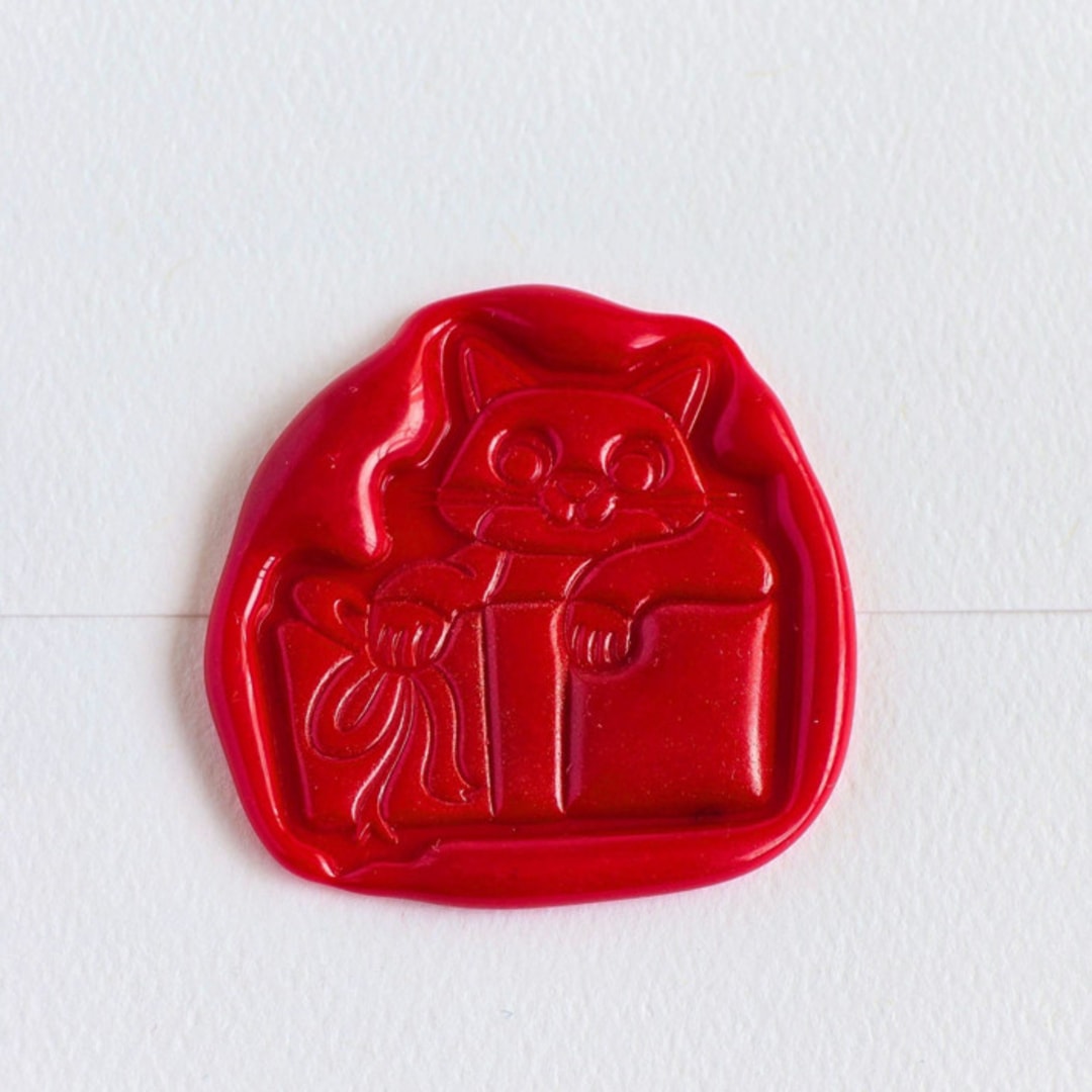 "Purrfect Gift- Customizable Color- Set of 25 Hand-crafted Wax Seals" - Wax Seals in multicolor by Inkspiringletters