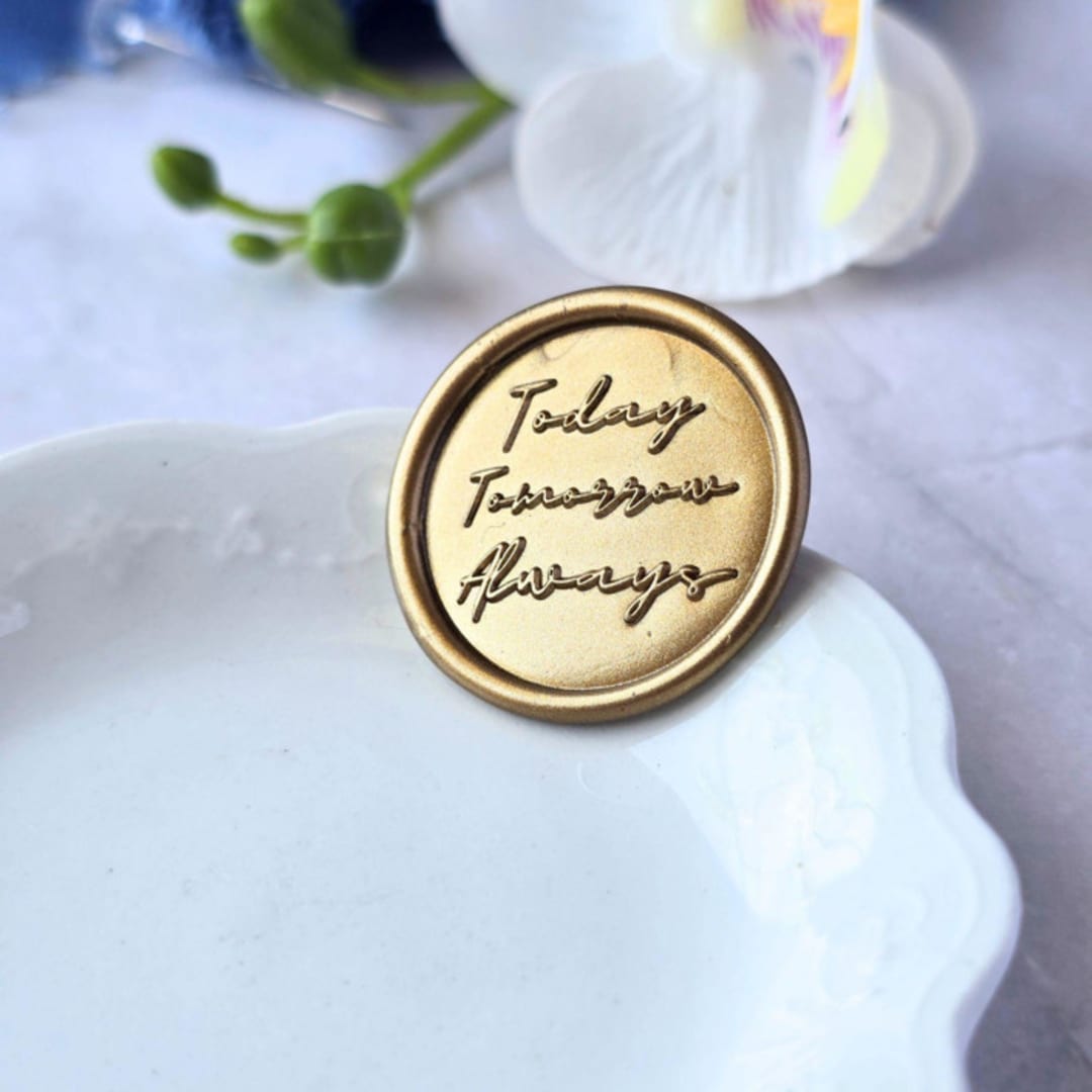 "Today, Tomorrow, Always- Customizable Color- Set of 25 Hand-crafted Wax Seals" - Wax Seals in multicolor by Inkspiringletters