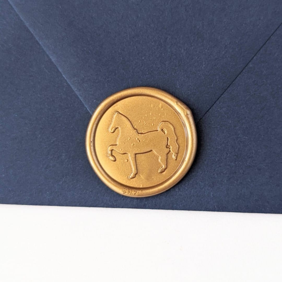 "Horse- Customizable  Color- Set of 25 Hand-crafted Wax Seals" - Wax Seals in multicolor by Inkspiringletters