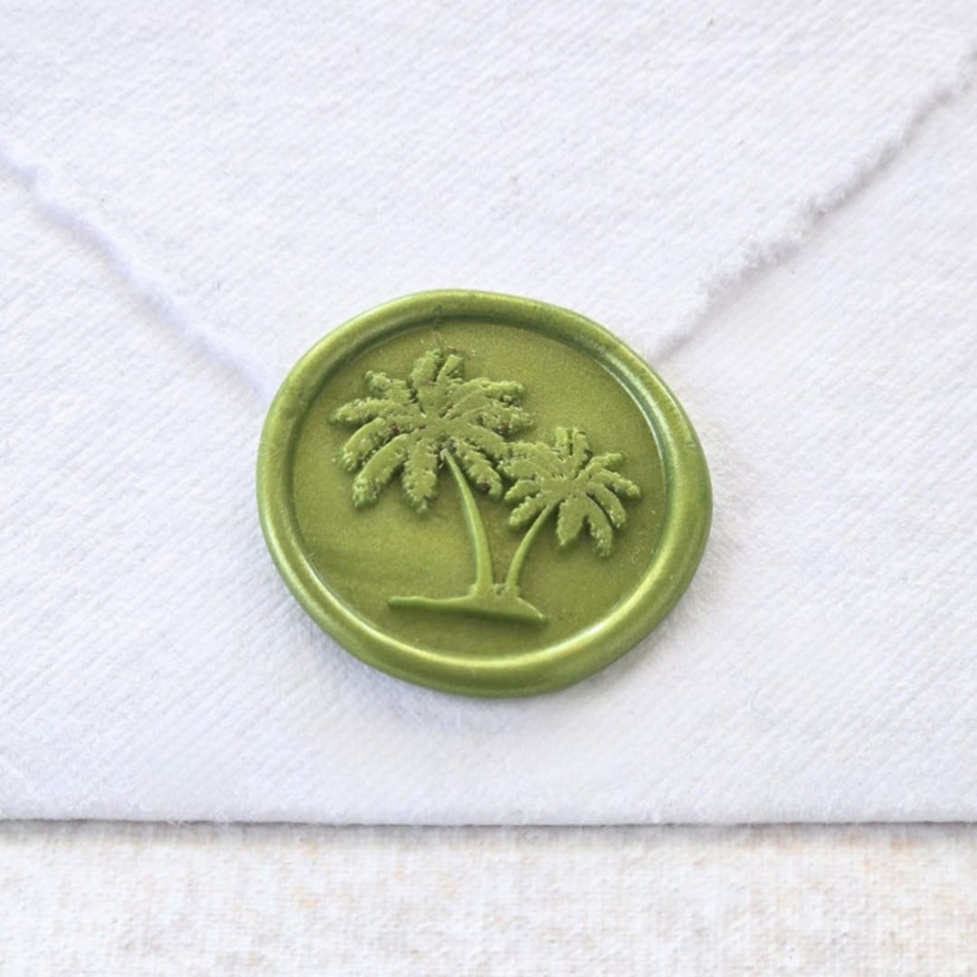 "Private Island- Customizable Color- Set of 25 Hand-crafted Wax Seals" - Wax Seals in multicolor by Inkspiringletters