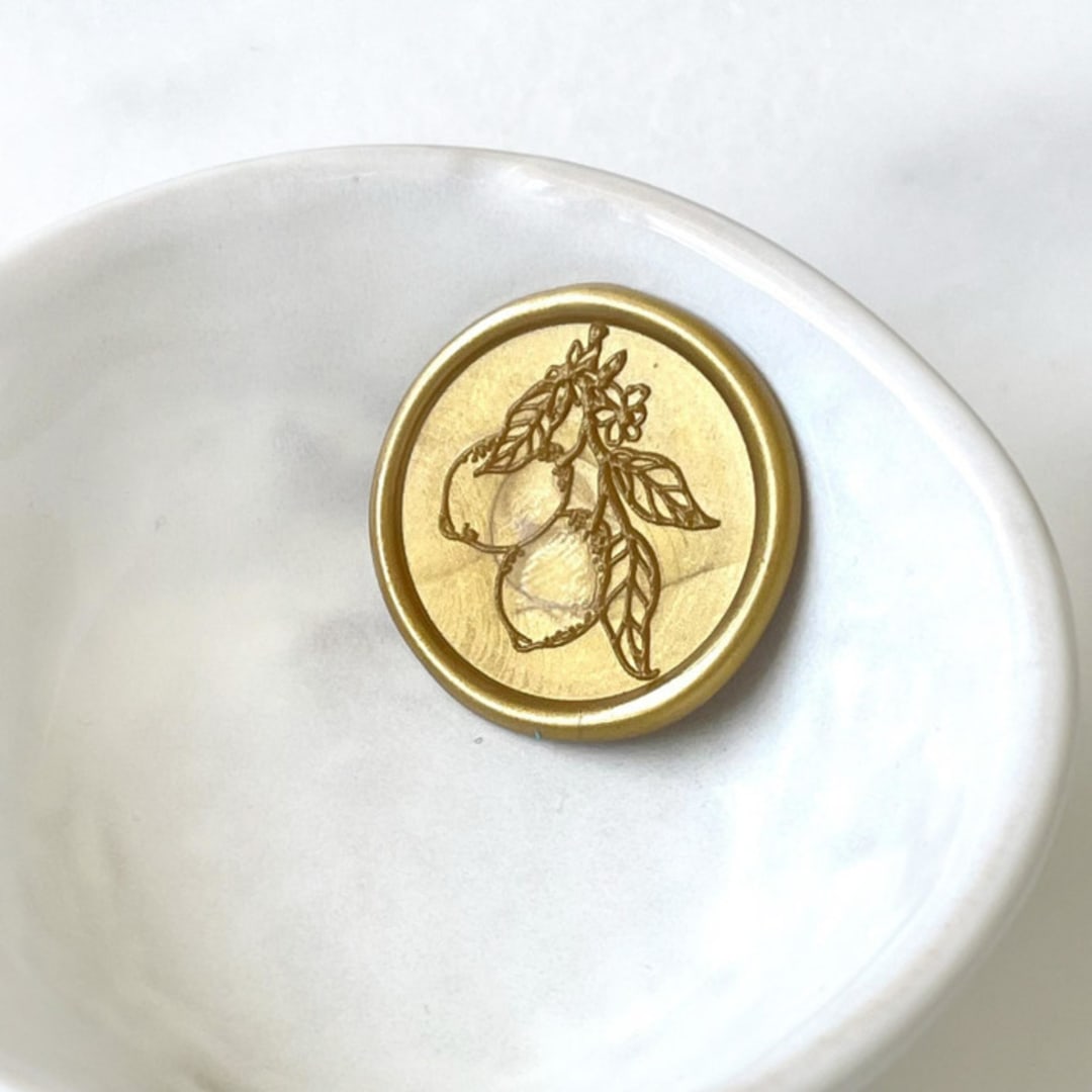 "Lemon Wax Seal Pack of 10, Customizable Color" - Wax Seals in multicolorassorted-colors by Abby Choi