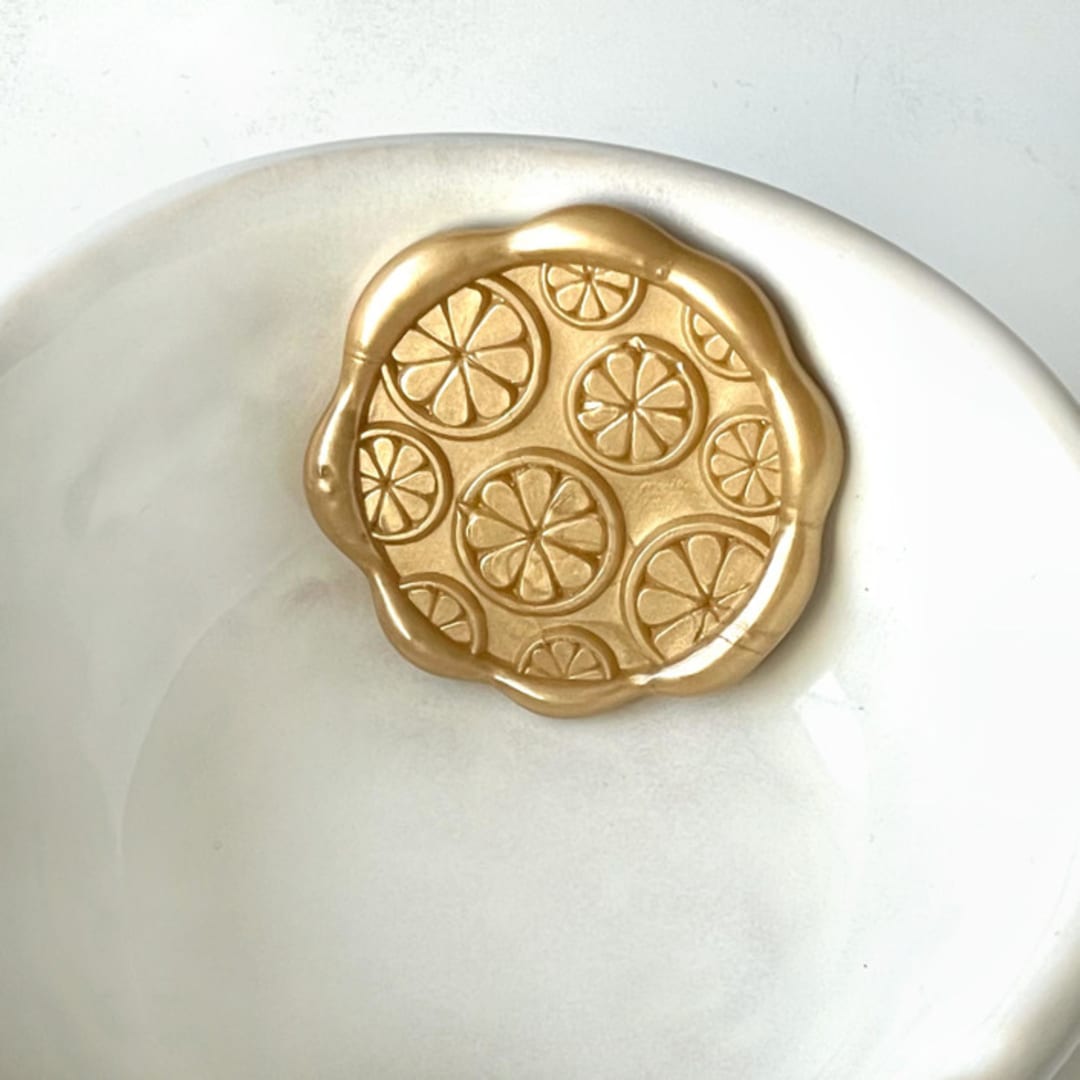 "Oranges Wax Seal, Pack of 10, Customizable Color" - Wax Seals in multicolorassorted-colors by Abby Choi