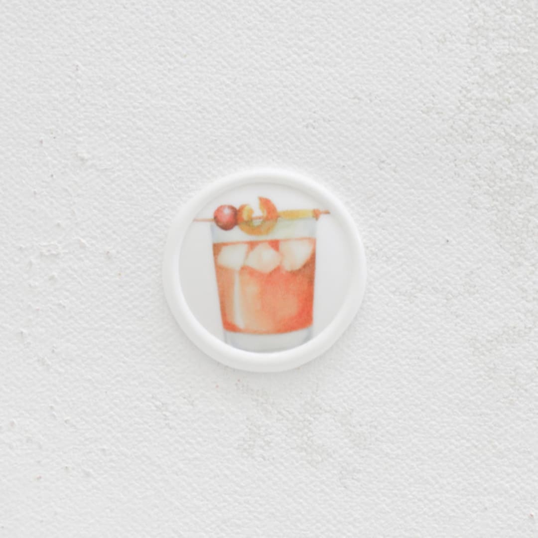 Old Fashioned Drink Vellum Wax Seals | Set of 25