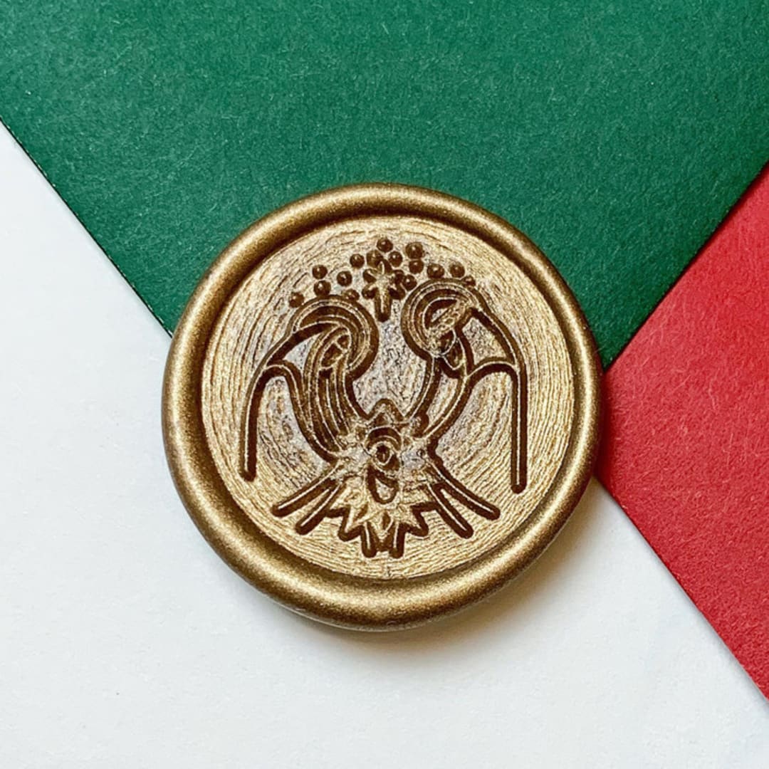 "Holy Nativity Wax Seal Sticker - Pack of 10" - Wax Seals in multicolorassorted-colors by Eva Tadros