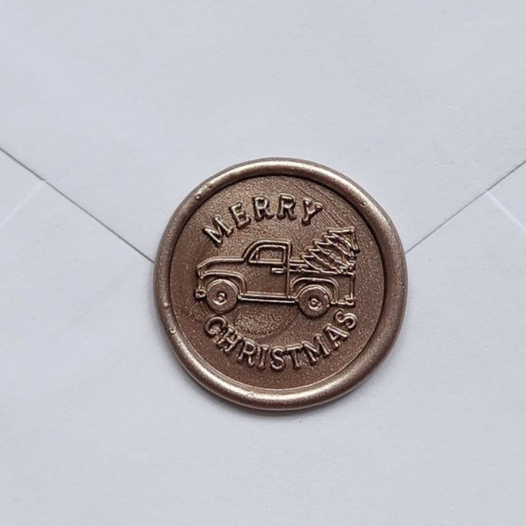 "Customizable Color Tree in Truck Wax Seals, Set of 5" - Wax Seals in multicolorassorted-colors by MC silverlinings
