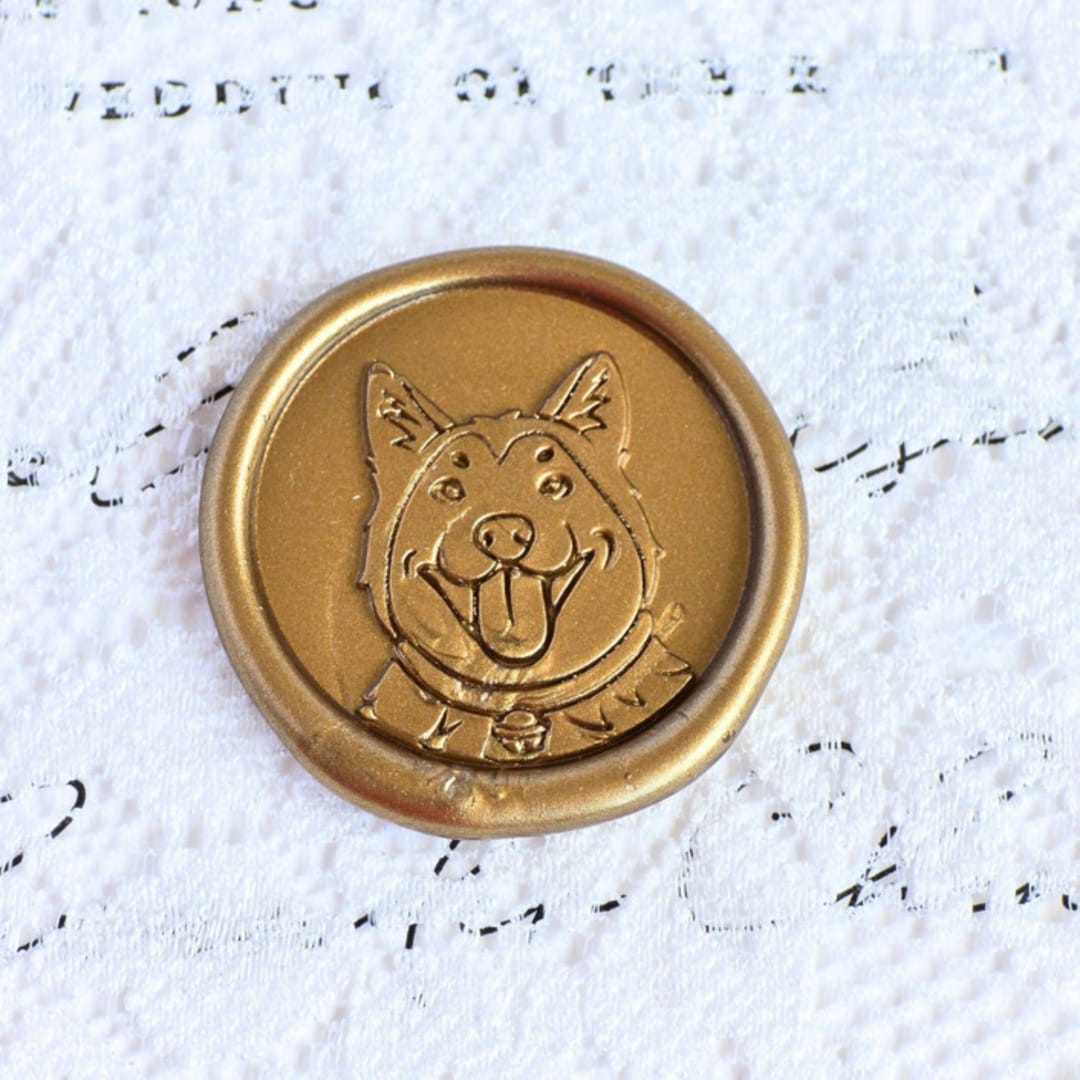 "Husky- Customizable Color- Set of 25 Hand-crafted Wax Seals" - Wax Seals in multicolor by Inkspiringletters