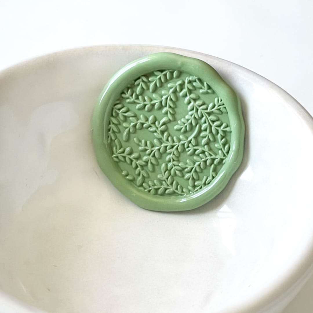"Tiny Leaves Wax Seal, Pack of 10, Customizable Color" - Wax Seals in multicolorassorted-colors by Abby Choi