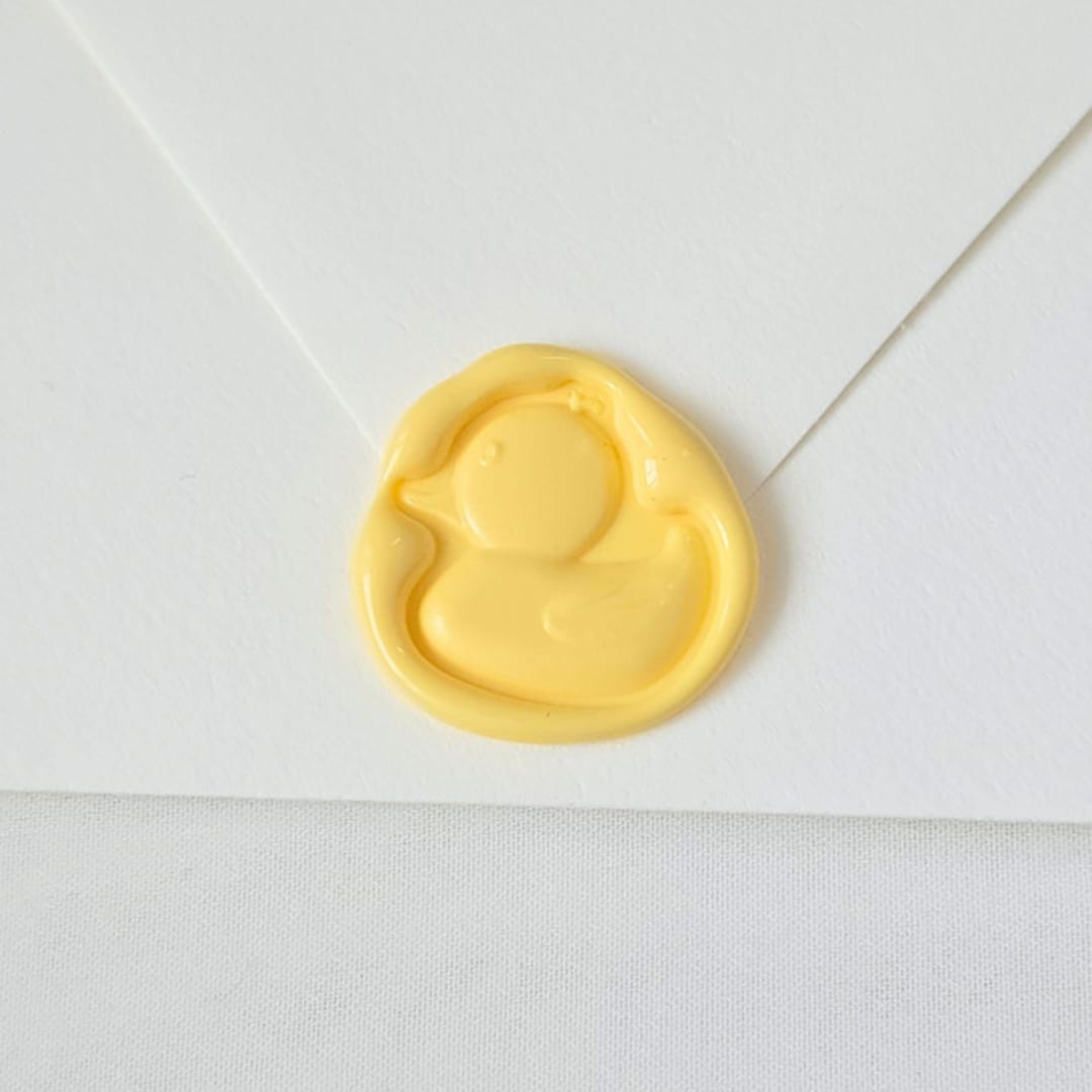 "Rubber Ducky- Customizable Color- Set of 25  Hand-crafted Wax Seals" - Wax Seals in multicolor by Inkspiringletters