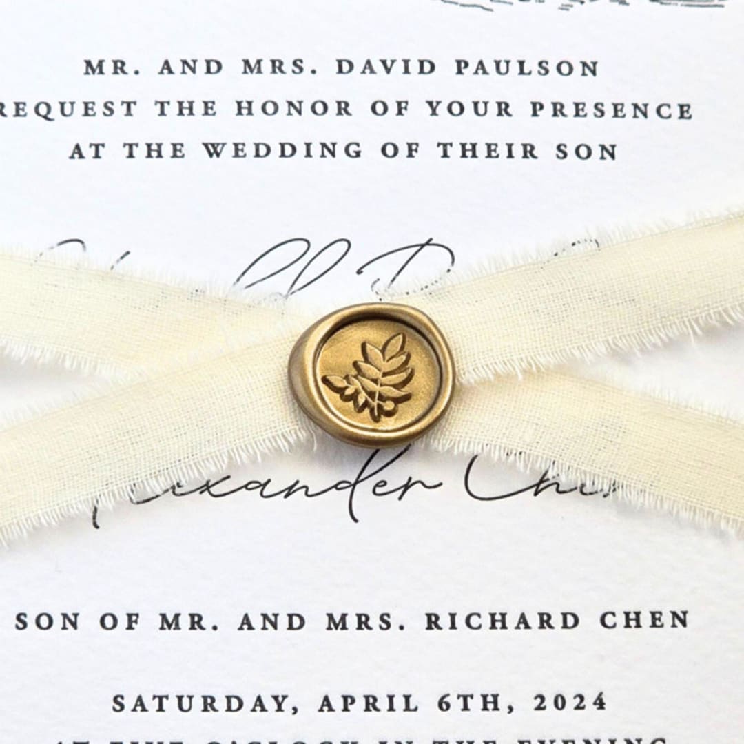 "Mini Leaves- Customizable Color- Set of 25 Hand-crafted Wax Seals" - Wax Seals in multicolor by Inkspiringletters