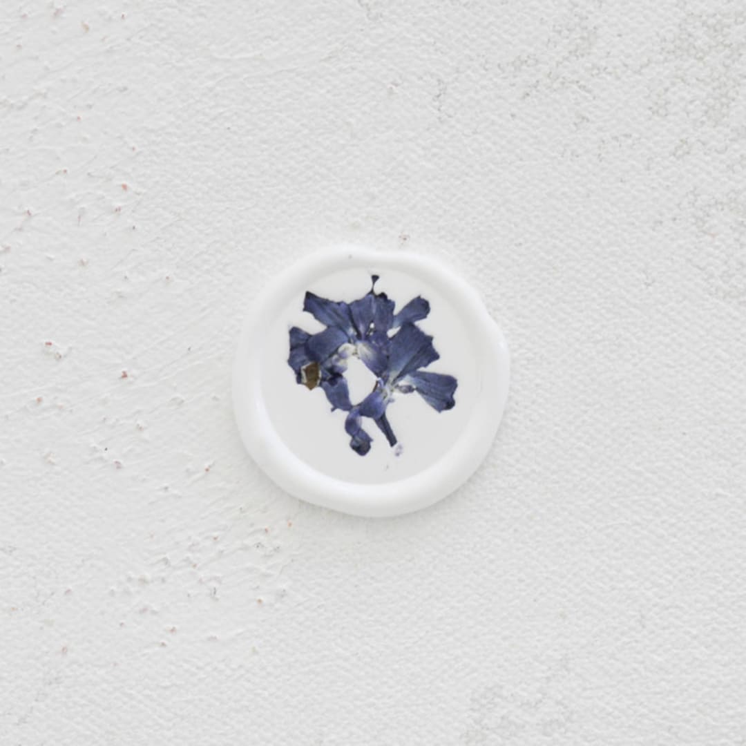 "Pressed Lavender Wax Seals | Set of 25" - Wax Seals in purple by Clove and Cedar Design