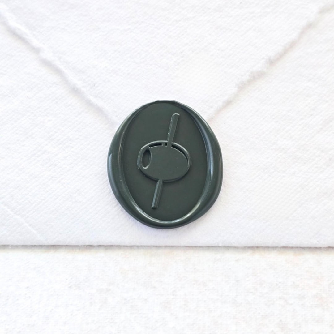 "Olive- Customizable Color- Set of 25 Hand-crafted Wax Seals" - Wax Seals in multicolor by Inkspiringletters