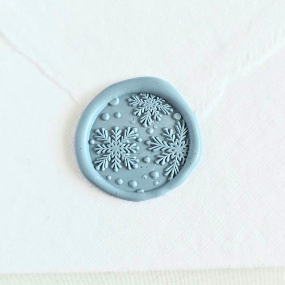 "Winter Wonderland- Customizable Color- Set of 25  Hand-crafted Wax Seals" - Wax Seals in multicolor by Inkspiringletters