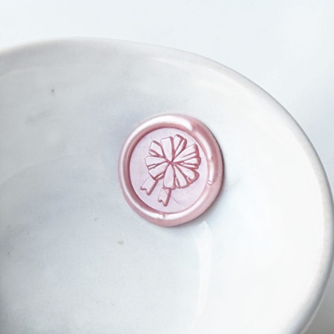 "Rosette Bow Wax Seal, Pack of 10, Customizable Color" - Wax Seals in multicolorassorted-colors by Abby Choi