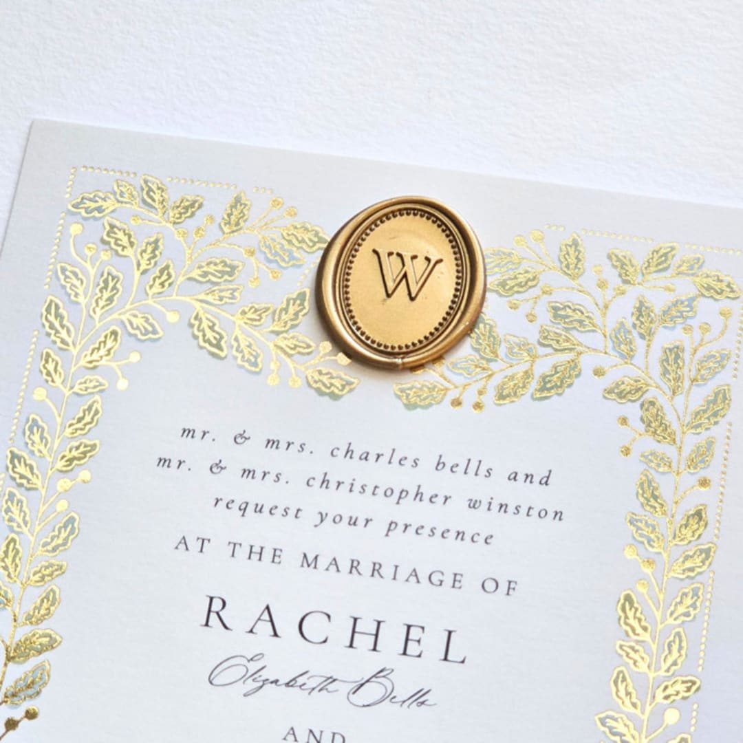 "Pearled Monogram- Customizable Color- Set of 25 Hand-crafted Wax Seals" - Wax Seals in multicolor by Inkspiringletters