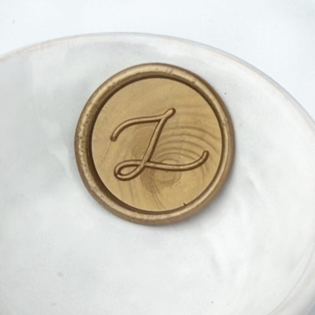 "Handwritten Script Initial Wax Seal Pack of 10, Customizable Color" - Wax Seals in multicolorassorted-colors by Abby Choi