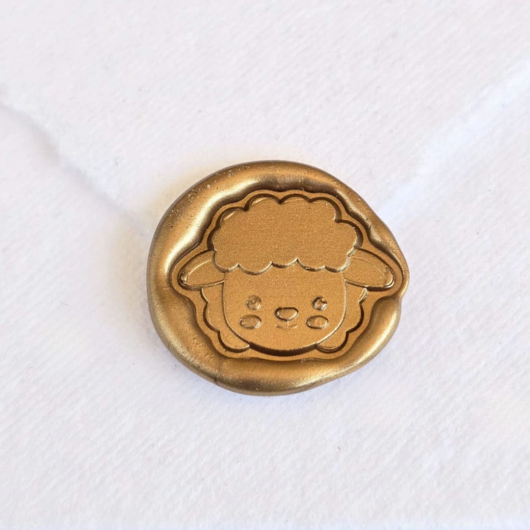 "Lamb- Customizable Color- Set of 25 Hand-crafted Wax Seals" - Wax Seals in multicolor by Inkspiringletters