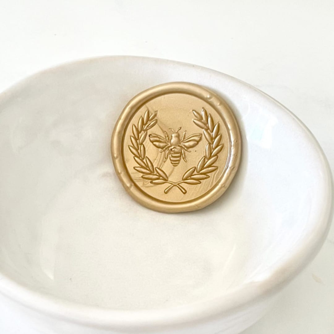"Bee Laurel Wax Seals Pack of 10, Customizable Color" - Wax Seals in multicolorassorted-colors by Abby Choi