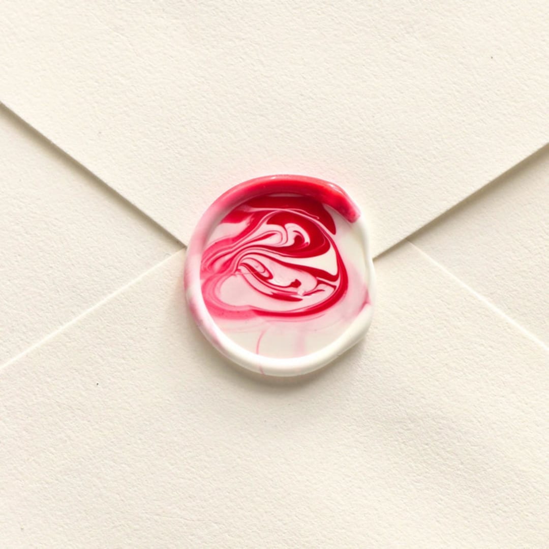 "Marble- Customizable Color- Set of 25 Hand-crafted Wax Seals" - Wax Seals in multicolor by Inkspiringletters