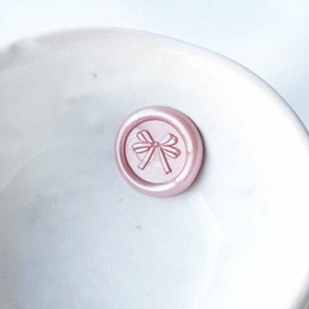 "Tiny Bow Wax Seal, Pack of 10, Customizable Color" - Wax Seals in multicolorassorted-colors by Abby Choi
