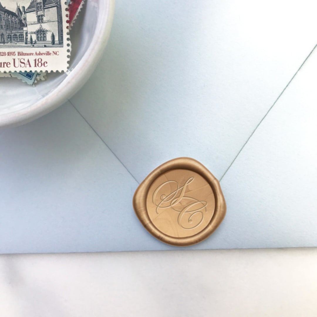 "Large Script Initial Wax Seals, Pack of 50, Customizable" - Wax Seals in multicolorassorted-colors by Abby Choi