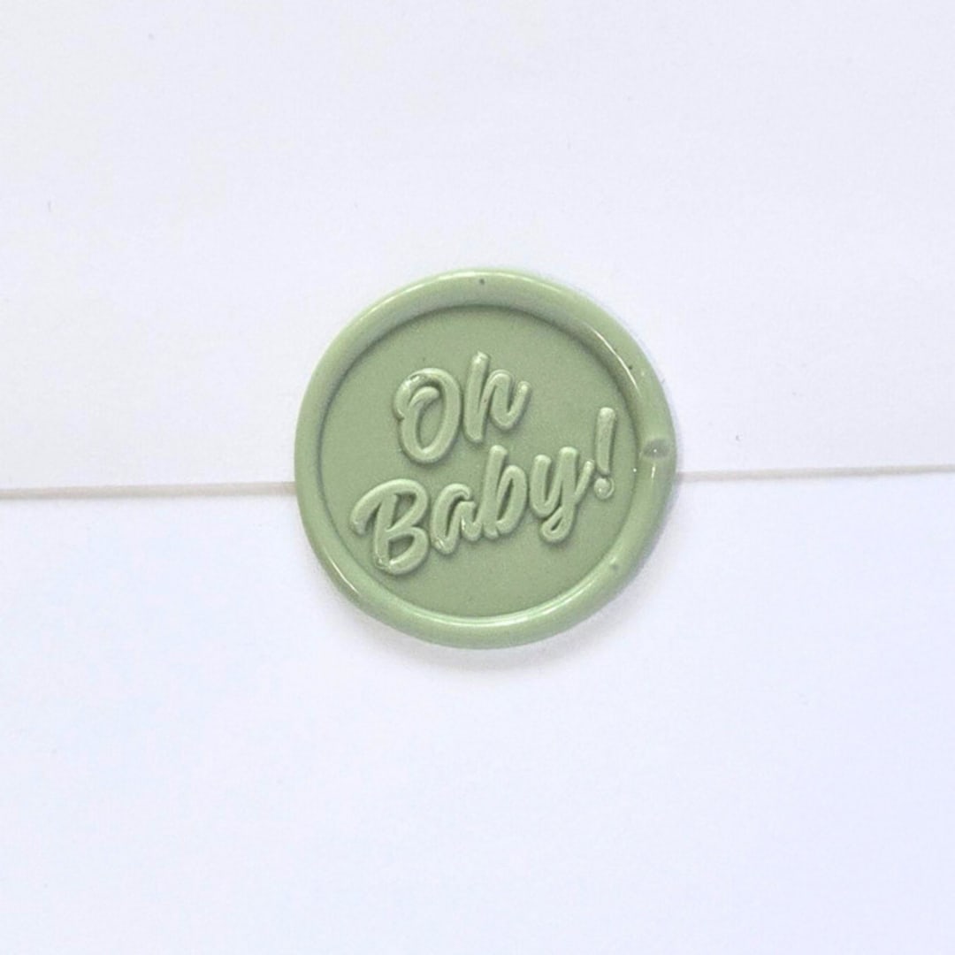 "Oh Baby! -Customizable Color- Set of 25 Hand-crafted Wax Seals" - Wax Seals in multicolor by Inkspiringletters