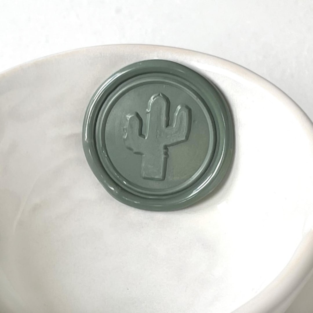 "Cactus Wax Seal  Pack of 10, Customizable" - Wax Seals in multicolorassorted-colors by Abby Choi