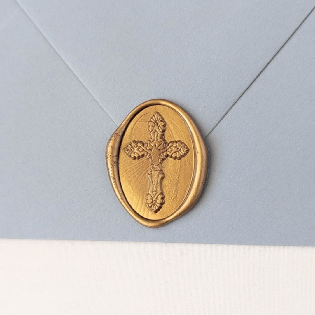 "Cross- Customizable Color- Set of 25 Hand-crafted Wax Seals" - Wax Seals in multicolor by Inkspiringletters