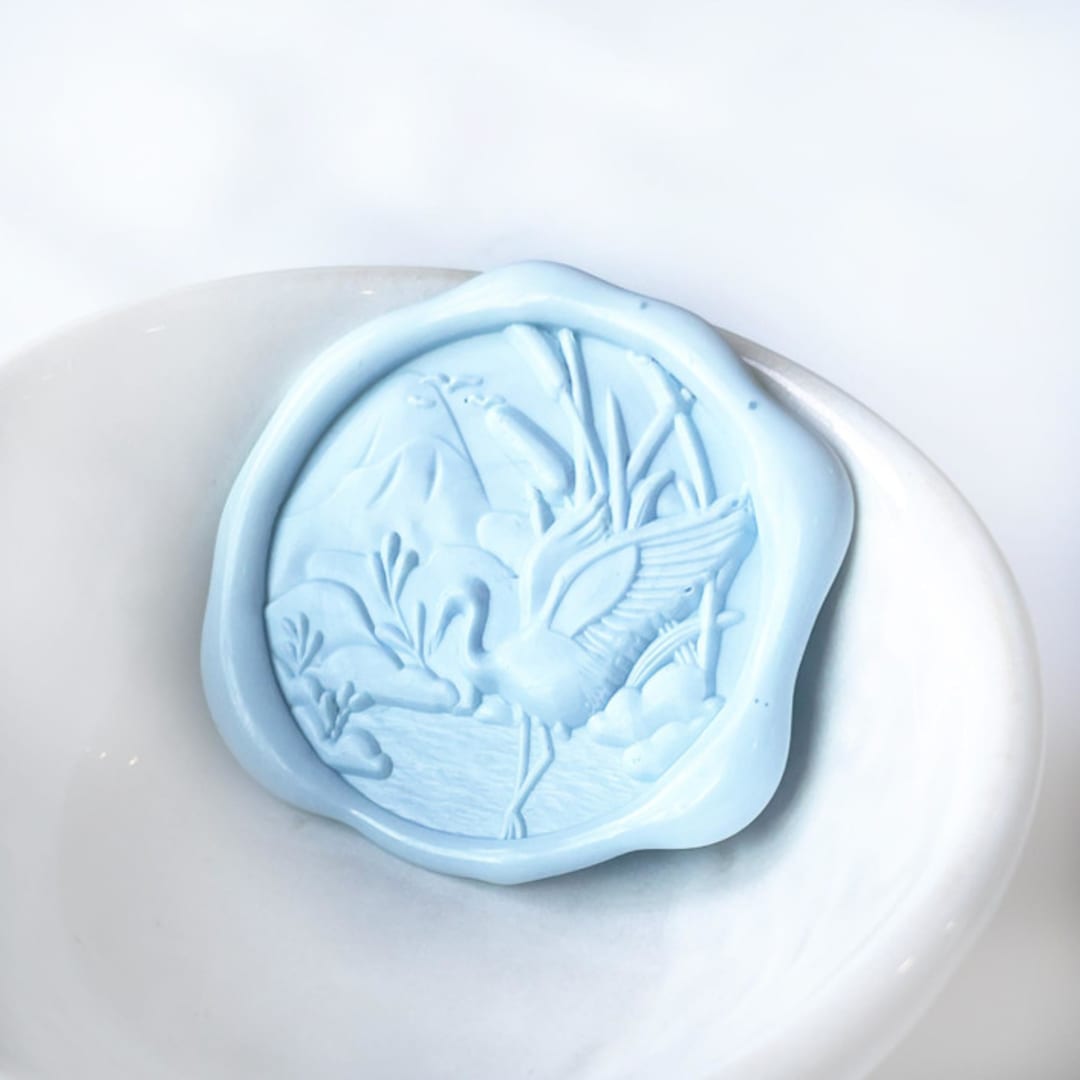 "Crane Wax Seal, Pack of 10, Customizable Color" - Wax Seals in multicolorassorted-colors by Abby Choi