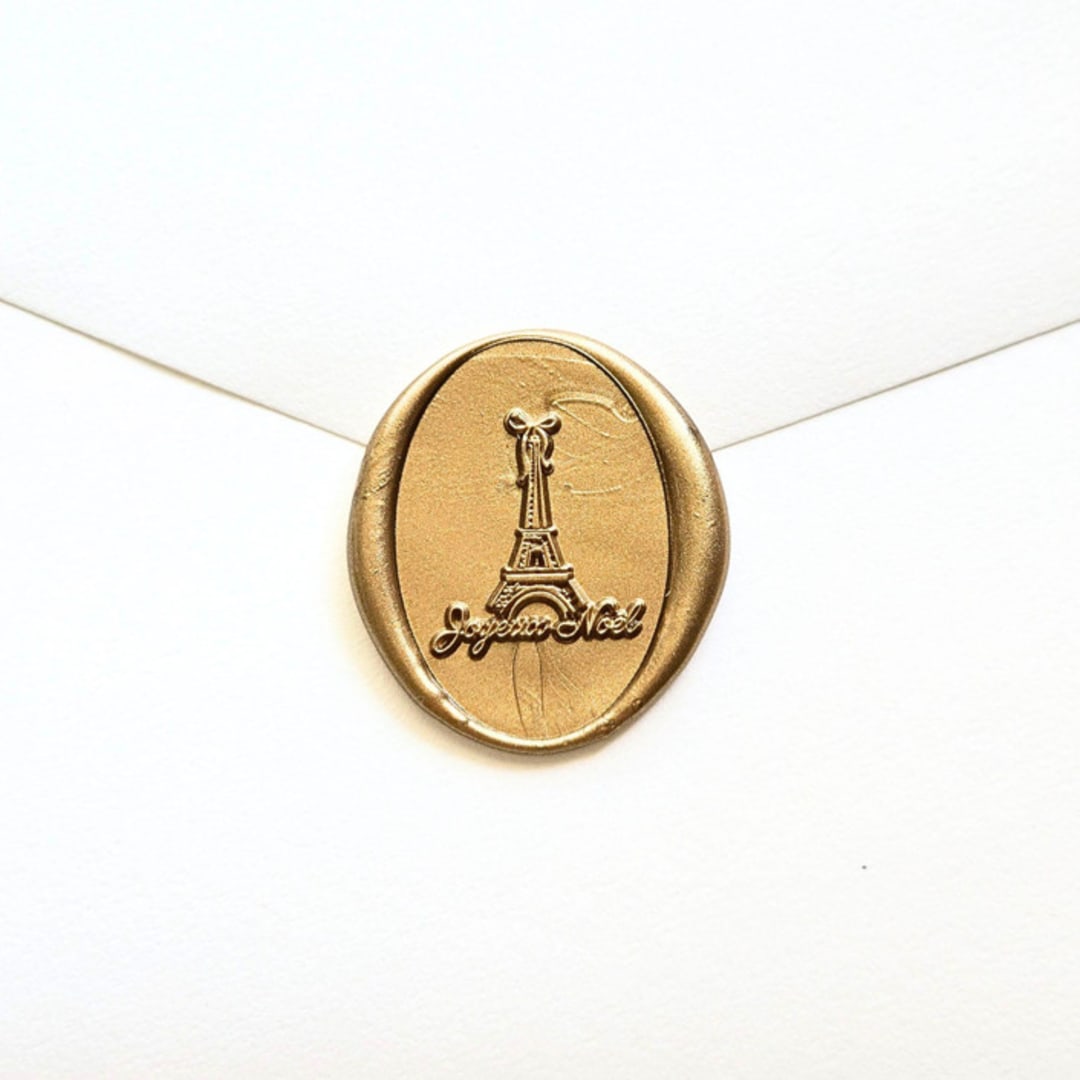 "Joyeux Noel- Customizable Color- Set of 25 Hand-crafted Wax Seals" - Wax Seals in multicolor by Inkspiringletters
