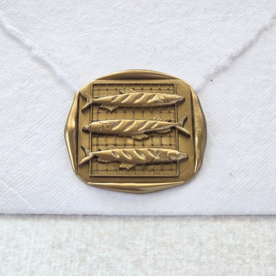 "Sardines- Customizable Color- Set of 25 Hand-crafted Wax Seals" - Wax Seals in multicolor by Inkspiringletters