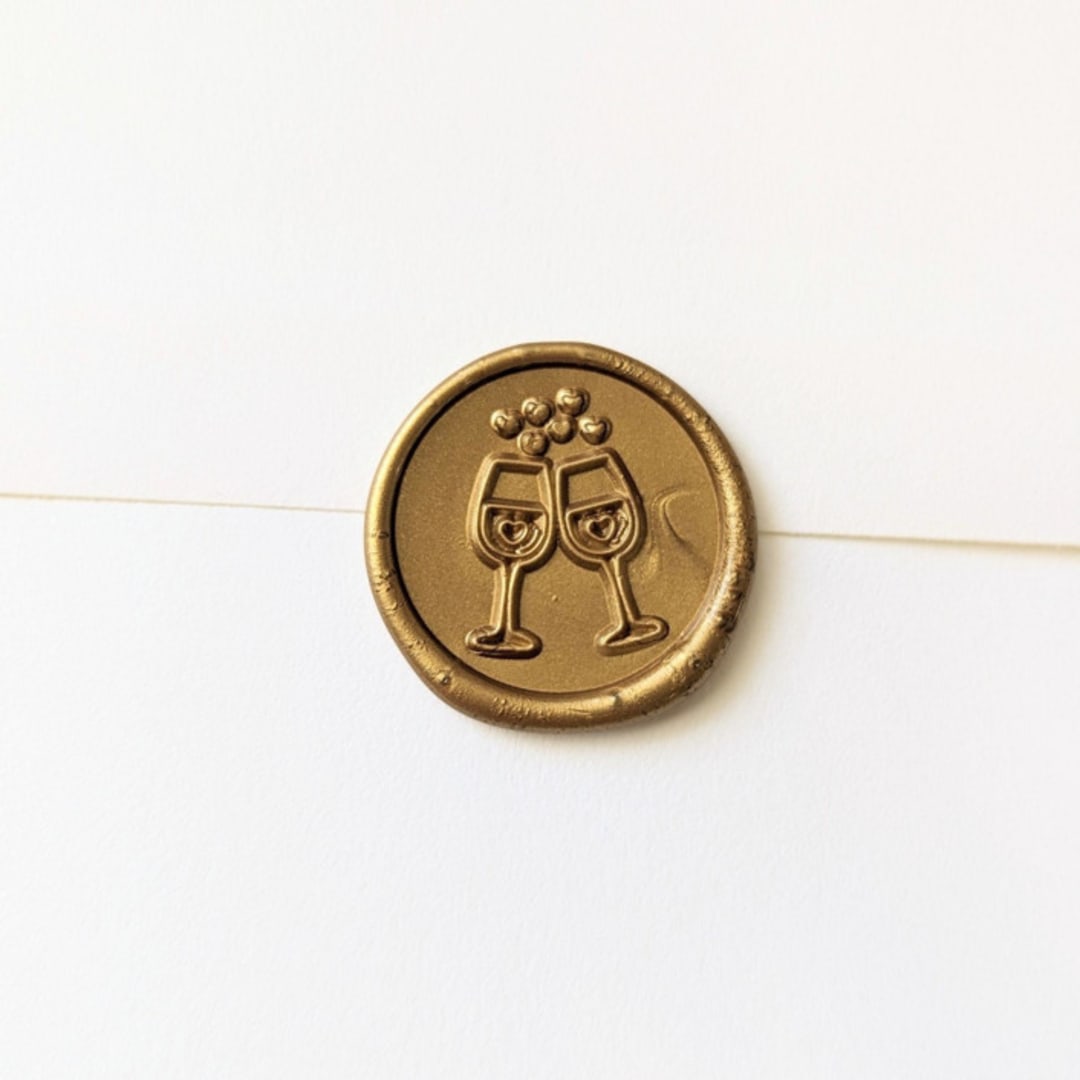 "Bubbly- Customizable Color- Set of 25 Hand-crafted Wax Seals" - Wax Seals in multicolor by Inkspiringletters