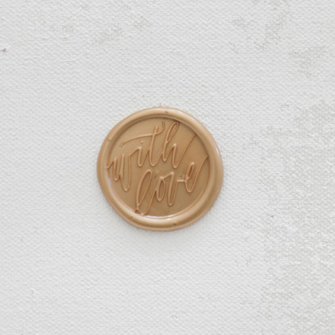 "Custom with Love Wax Seals | Set of 50" - Wax Seals in multicolorassorted-colors by Clove and Cedar Design