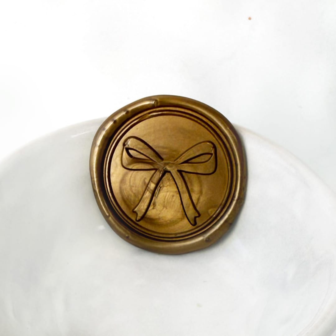 "Large Bow Wax Seal, Pack of 10, Customizable Color" - Wax Seals in multicolorassorted-colors by Abby Choi