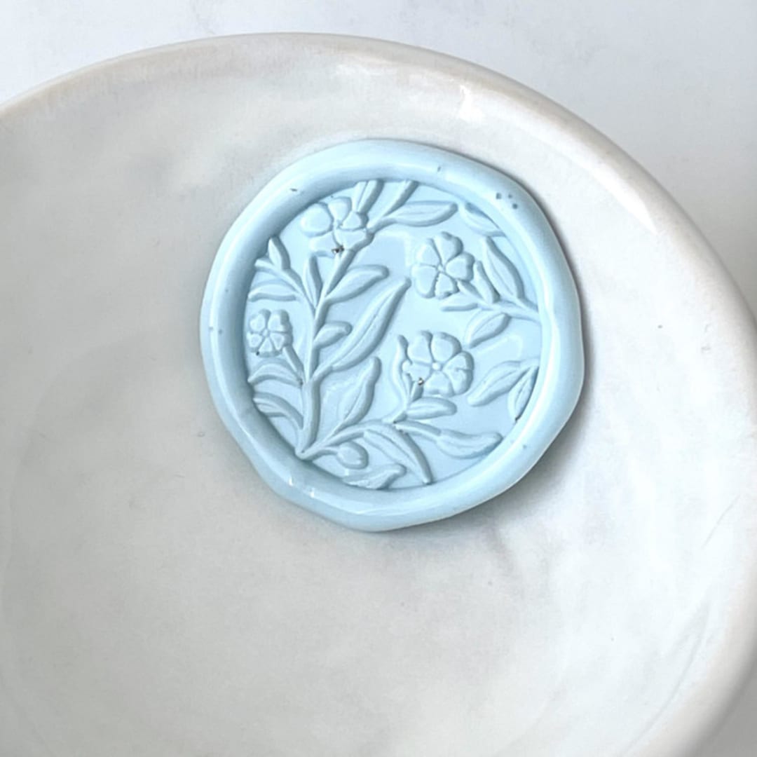 "Flower Vine Wax Seal, Pack of 10, Customizable Color" - Wax Seals in multicolorassorted-colors by Abby Choi