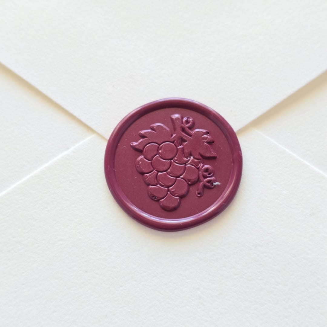 "Grapes- Mulberry - Hand-crafted Wax Seals- Set of 25" - Wax Seals in purple by Inkspiringletters