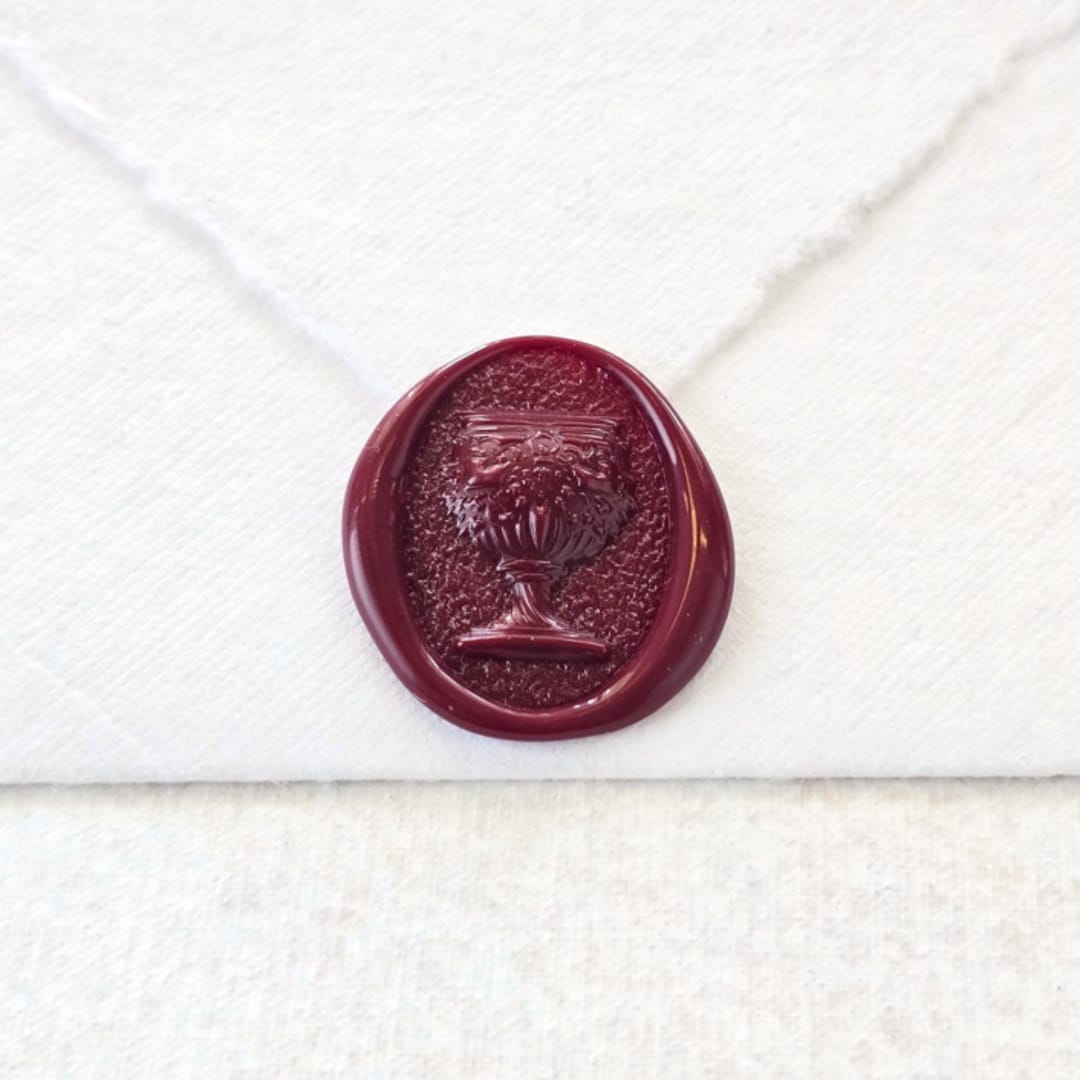 "Chalice- Customizable Color- Set of 25 Hand-crafted Wax Seals" - Wax Seals in multicolor by Inkspiringletters