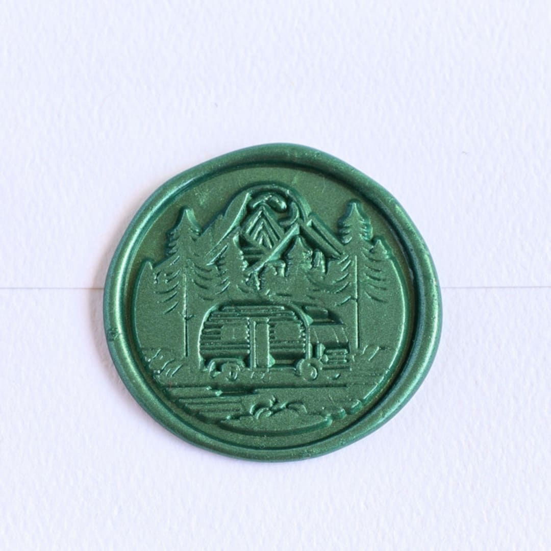 "Summer Camp- Customizable Color- Set of 25 Hand- crafted Wax Seals" - Wax Seals in multicolor by Inkspiringletters